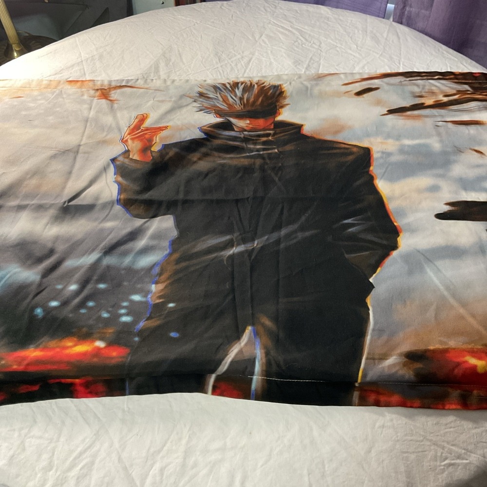 Satoru Gojo Jujutsu Kaisen Pillowcase for Hair & Skin 2 Pillow Case Covers 20x30